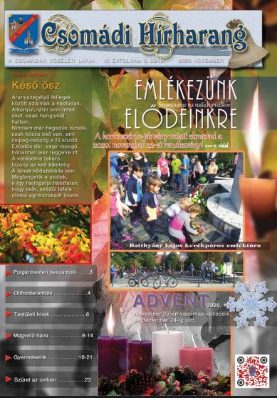 Csomádi Hírharang 2020. November