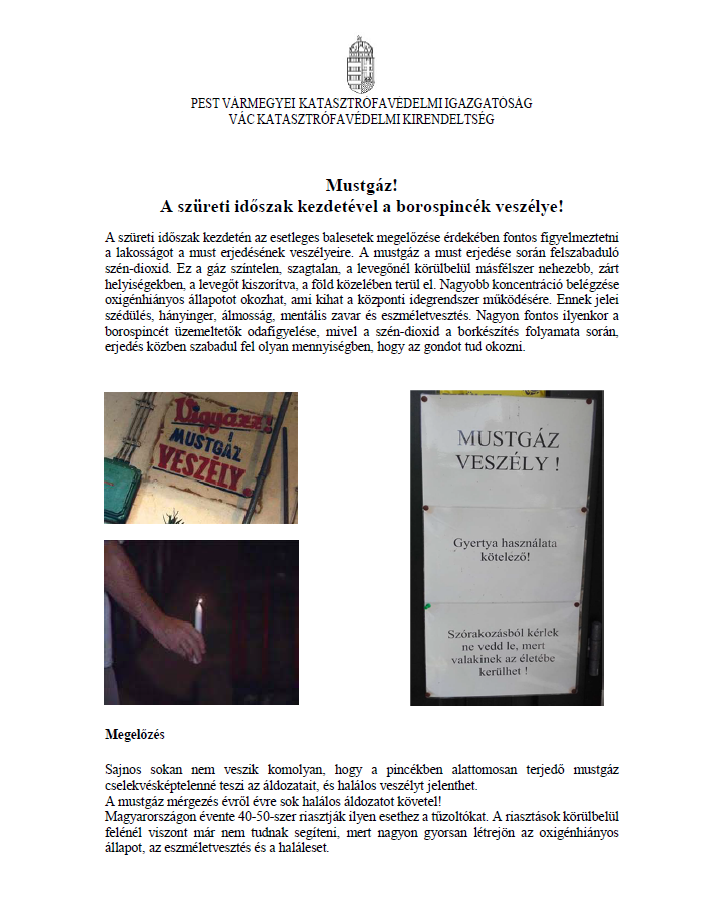 Mustgáz veszélyei 2025