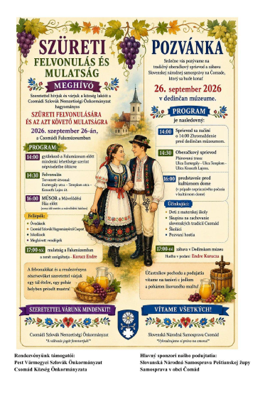 Meghívó szüreti mulatságra Meghívó szüreti mulatságra