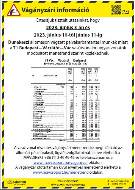 pályaépítési munkák 2023.06.03., 2023.06.10-06.11.