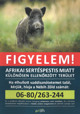 Afrikai sertéspestis miatt különösen ellenőrzött terület Afrikai sertéspestis miatt különösen ellenőrzött terület